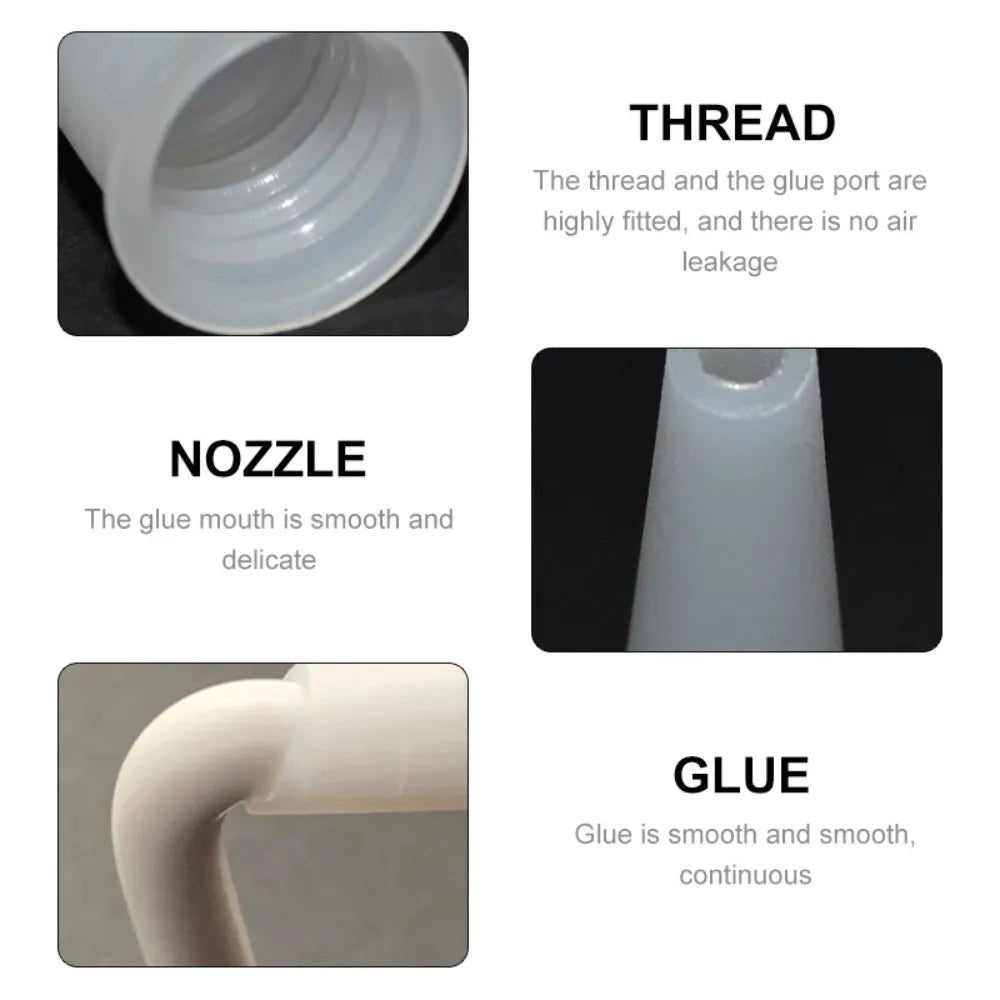 30pcs Caulk Nozzles Plastic Glass Glue Nozzles Sealant Silicone Caulking Tips Caulking Gun Nozzle Seam Caulking Tool Peaceful Pleasures Health and Wellness