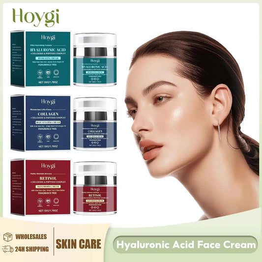 Retinol Collagen Cream Dark Spots Remover Firming Lift Fade Fine Line Improve Dryness Repair Moisturizing Hyaluronic Acid Cream Peaceful Pleasures Health and Wellness