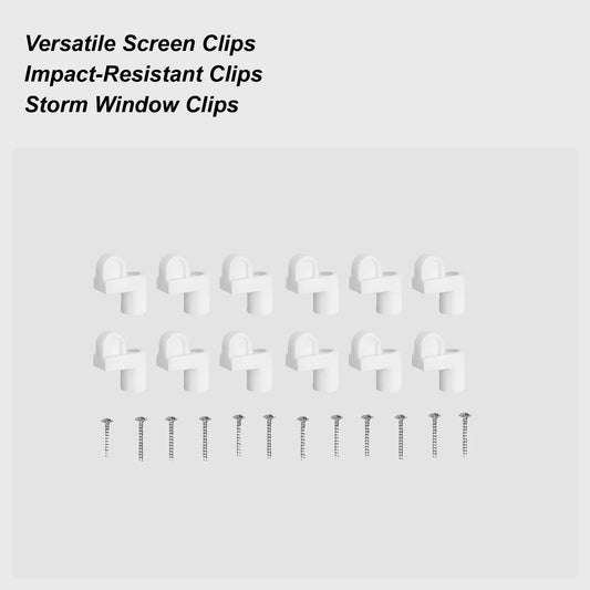 Screen Clips 12 Pieces Heavy Duty Secure Frame Fastener Storm Window Retainer Clips For Home Dorm Office Apartment Bedroom Peaceful Pleasures Health and Wellness China Mainland