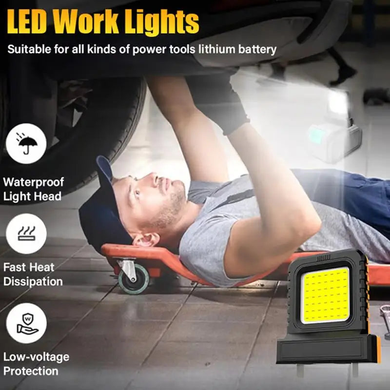 LED Work Light for Makita Milwaukee Dewalt Bosch Peaceful Pleasures Health and Wellness