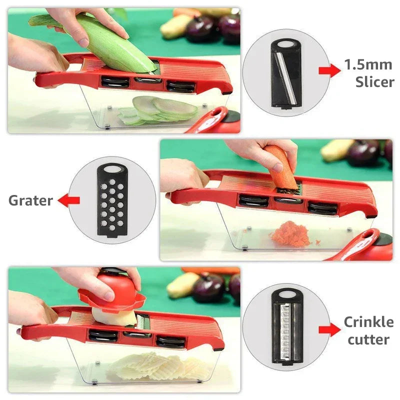 Vegetable Chopper Multifunctional Grater Cutter Kitchen Tools Peaceful Pleasures Health and Wellness