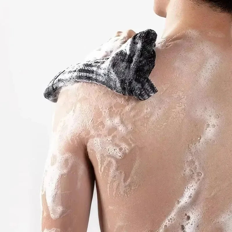 New Foaming Back Exfoliating Strong Scrub Towel Brush Men's And Women's Bath Ball Long Strip Back Shower Supplies Unsiex Peaceful Pleasures Health and Wellness
