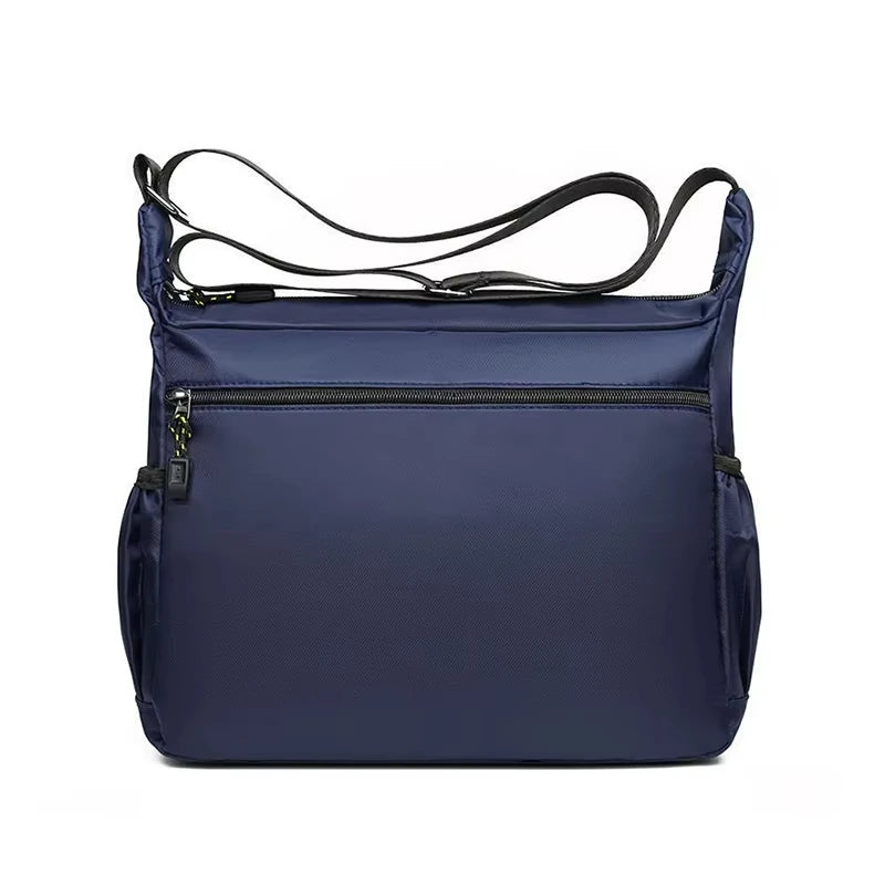 Men's cross-body bag with multi-layered pockets, adjustable shoulder strap, business single-shoulder bag Peaceful Pleasures Health and Wellness