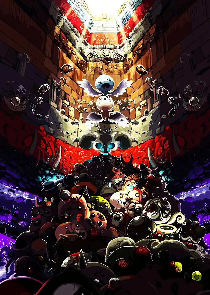 Binding of Isaac Canvas Wall Art | Roguelike Game Poster Print