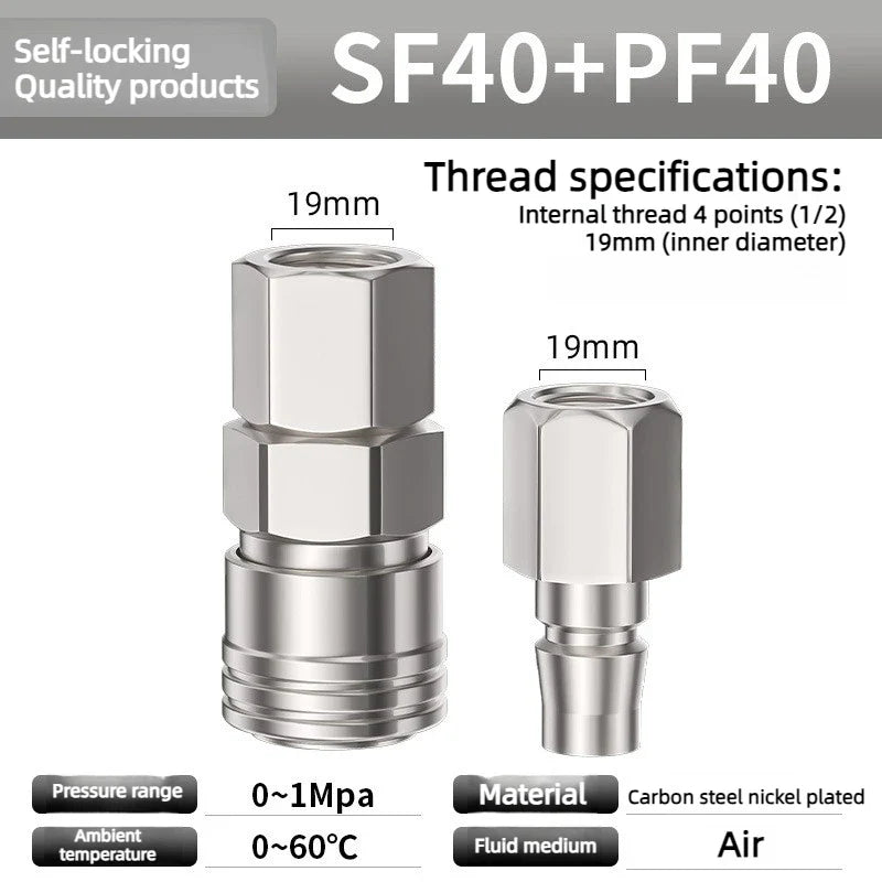 C-Type Pneumatic Quick Coupling for Air Compressor | CE Rated