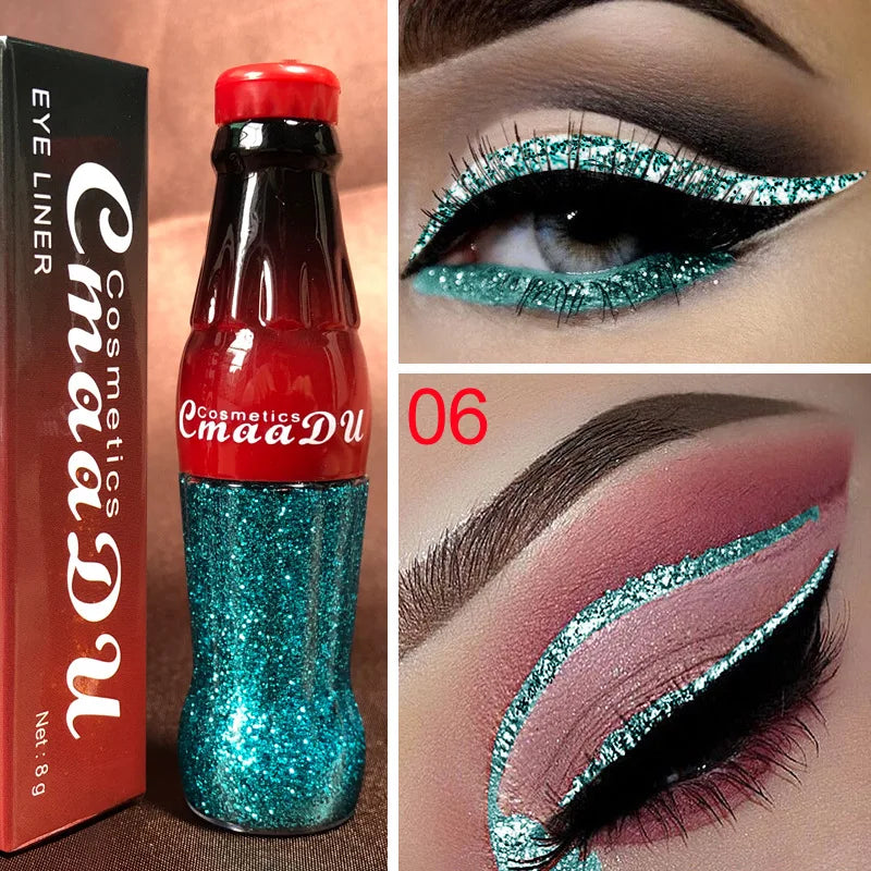 Waterproof Glitter Eyeliner and Eyeshadow Stick Set - Vibrant, Long-Lasting Colors for Flawless Eye Makeup, Ideal for Parties an Peaceful Pleasures Health and Wellness KLPYXY-06