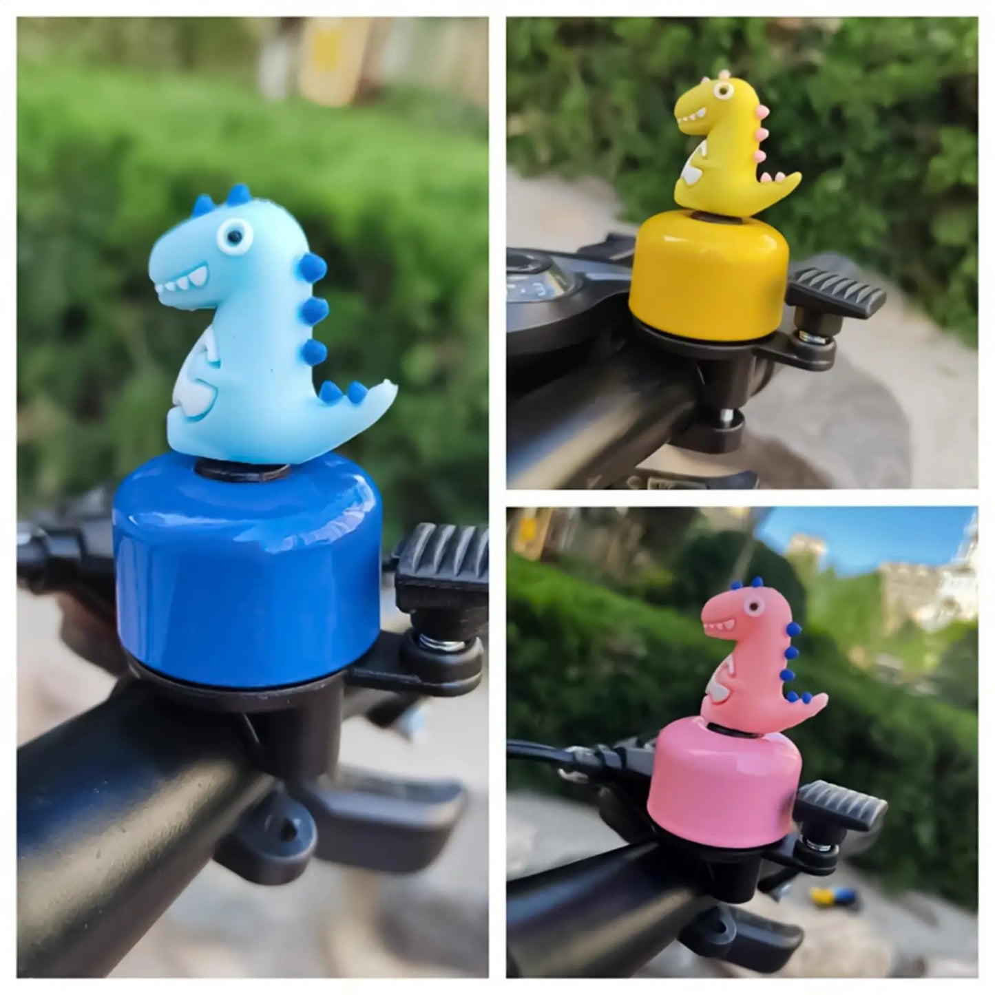 Cartoon Dinosaur Bicycle Bell – Loud Bike Horn for Kids & Adults