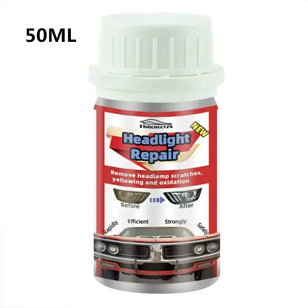 800ml Headlights Liquid Polymer Headlight Chemical Polish Repair Fluid Refurbishment Scratch Repair Polishing Headlights Kit Peaceful Pleasures Health and Wellness 50ml