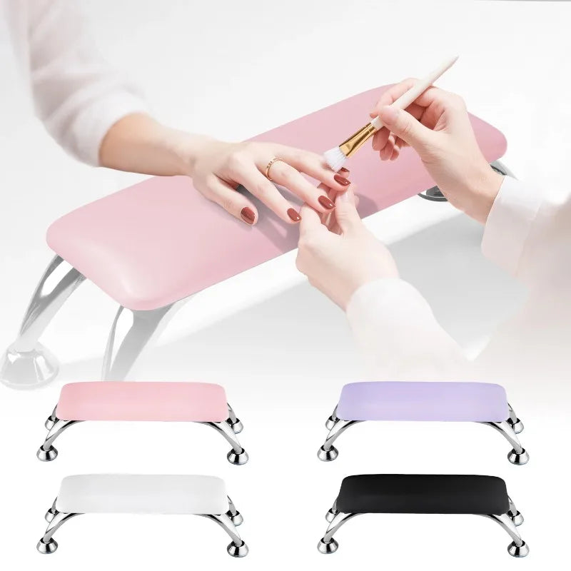 Armrest and Nail Art Mat Set for Nail Salons Ultra-fine Fiber Leather Hand Pillow Anti-slip and Wear-resistant Universal for Peaceful Pleasures Health and Wellness