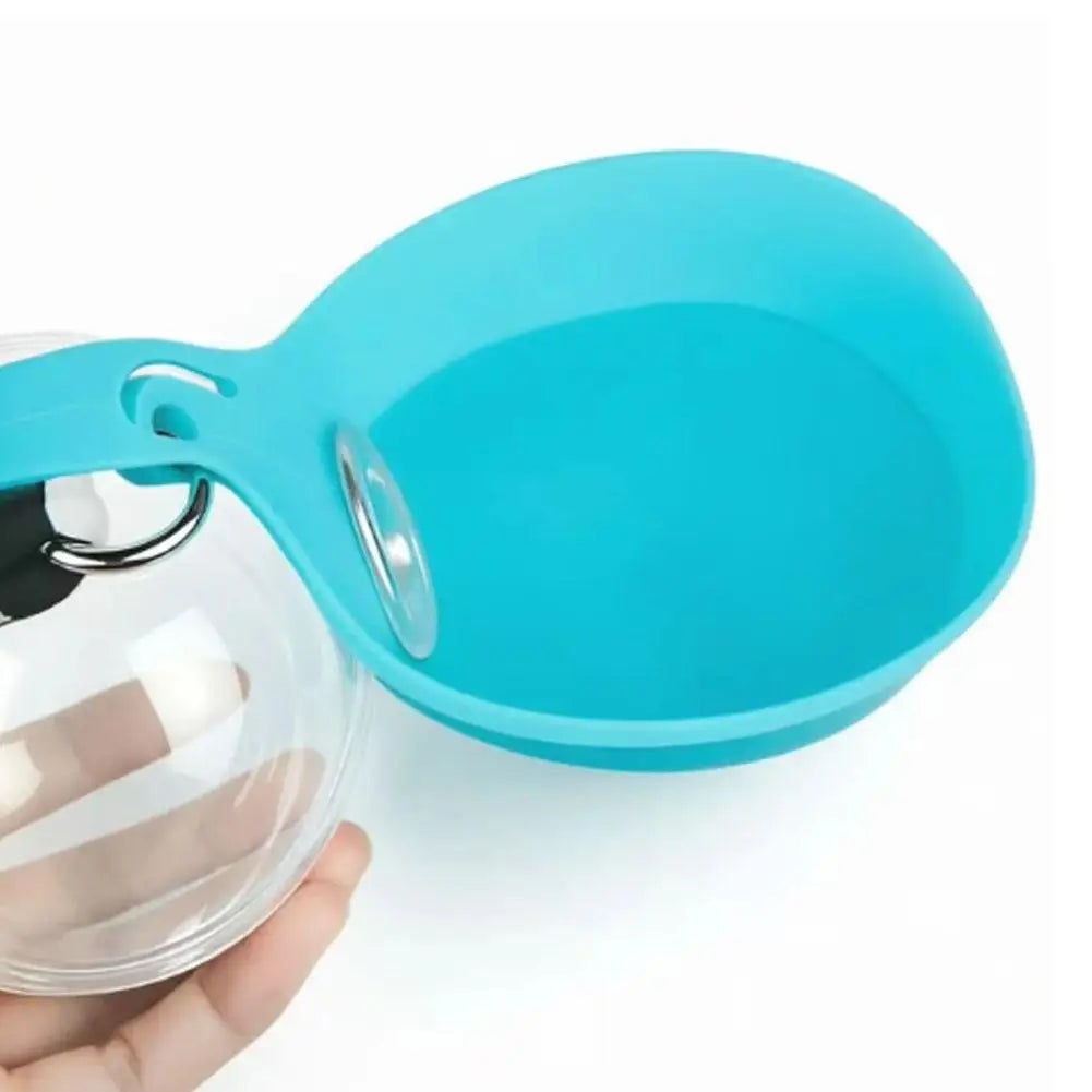 2-in-1 Portable Dog Water Bottle with Collapsible Silicone Bowl