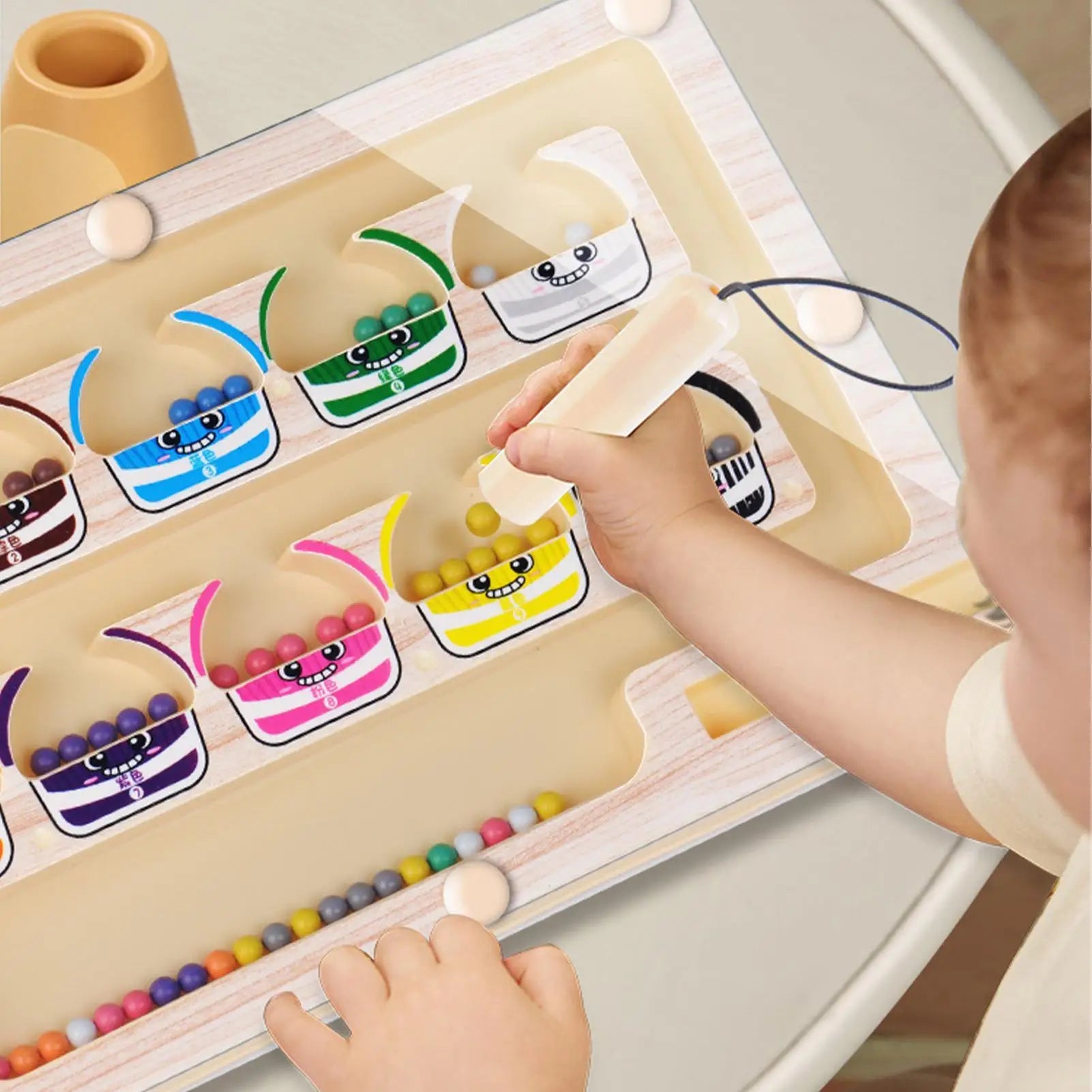 Magnetic Color & Number Maze Board – Toddler Learning Toy Magnetic Maze Puzzle Peaceful Pleasures Health and Wellness