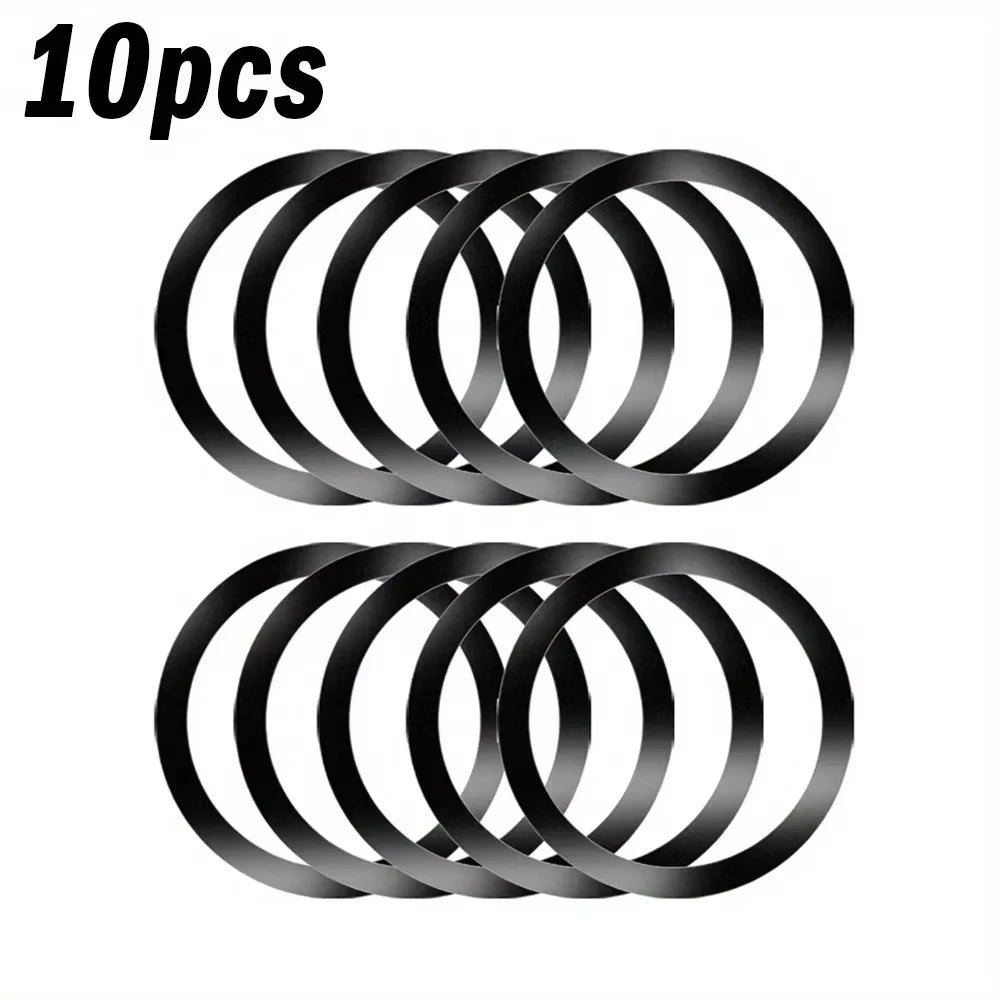2026 Magnetic Laptop Computer Monitor Side Cell Phone Slim With Magnetic Plate Ring Suitable for all phone/Magnetic Plate Ring Peaceful Pleasures Health and Wellness 133-Black-10PCS