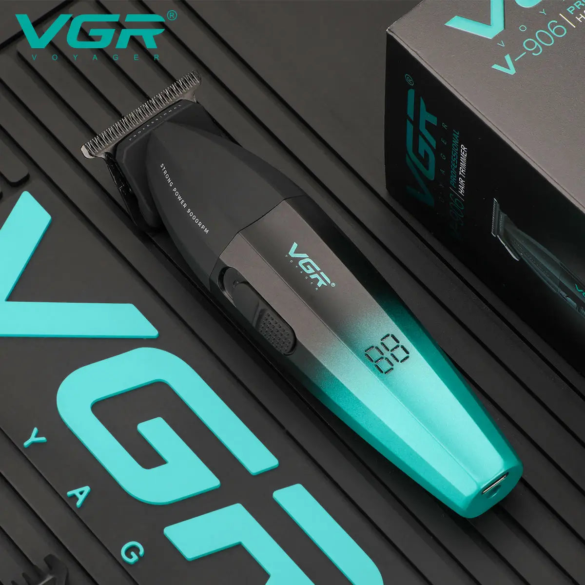 VGR high-end hair trimming set gradient color metal carving 9000 RPM hair salon home professional shaving machine V-906 V-003 Peaceful Pleasures Health and Wellness