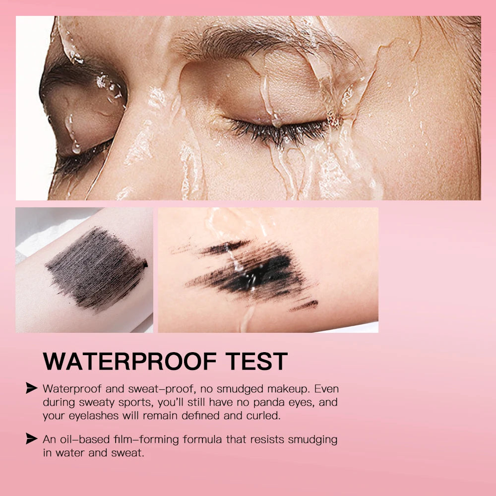 Lakerain Mascara Eyelashes Lengthening Waterproof Long Lasting Silky Black Eyelash Extension Make Up Beauty Eye Korean Cosmetic Peaceful Pleasures Health and Wellness