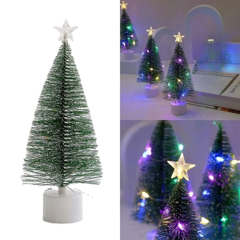 Colorful LED Pine Tree Night Light | Holiday Bedroom Decor