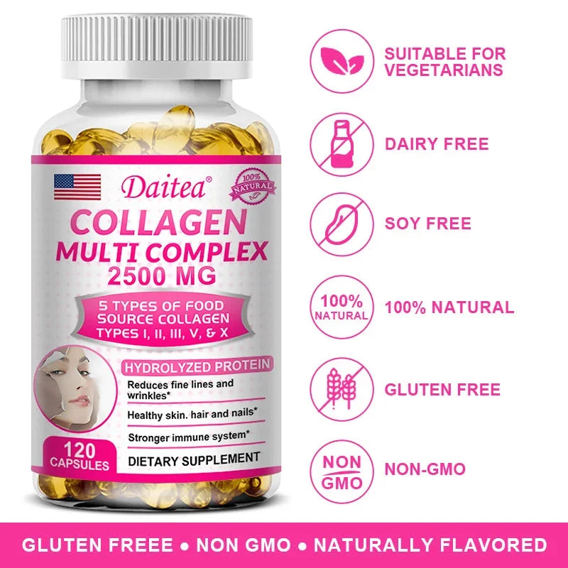 Daitea Hydrolyzed Collagen Capsules – Skin, Hair, Nails & Joints