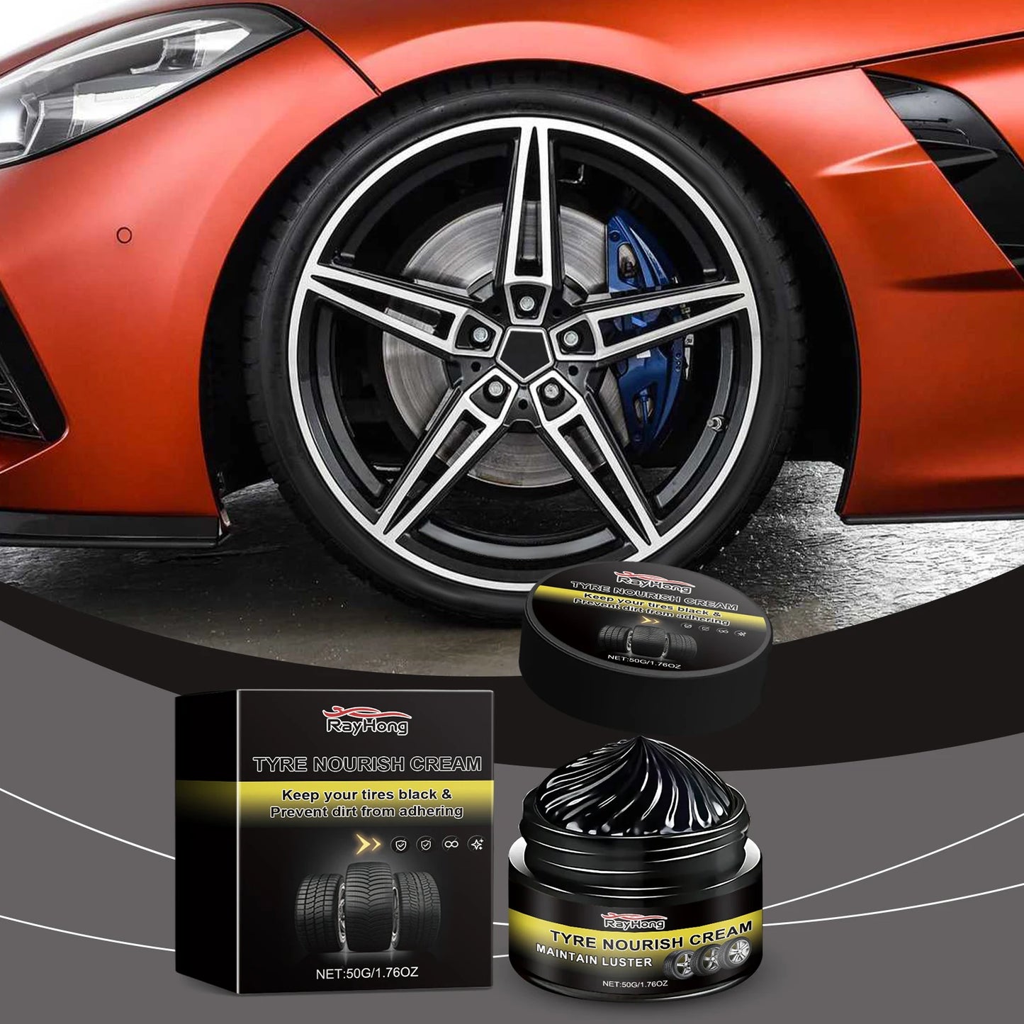 Car Tire Retreading Wax | Wheel Polish & Rim Care – 50g