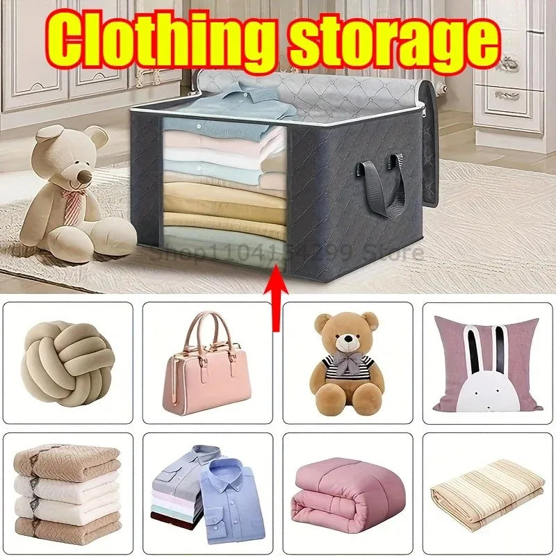 Large Capacity Clothes Storage Bags with Handle | 1/3 Pack