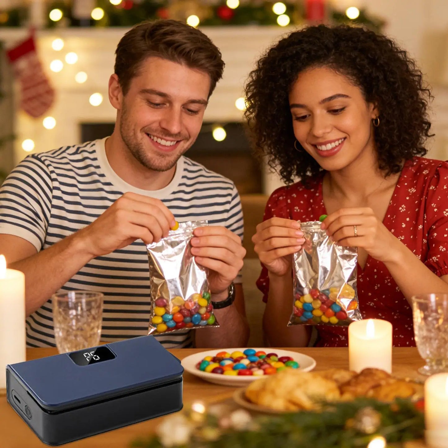 Mini Handheld Heat Sealer | Rechargeable Bag Sealing Machine Handheld Bag Sealer Peaceful Pleasures Health and Wellness