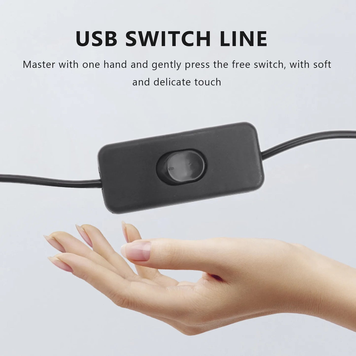 Y51A-USB A Male To Female Extension Cable With Switch On / Off Peaceful Pleasures Health and Wellness