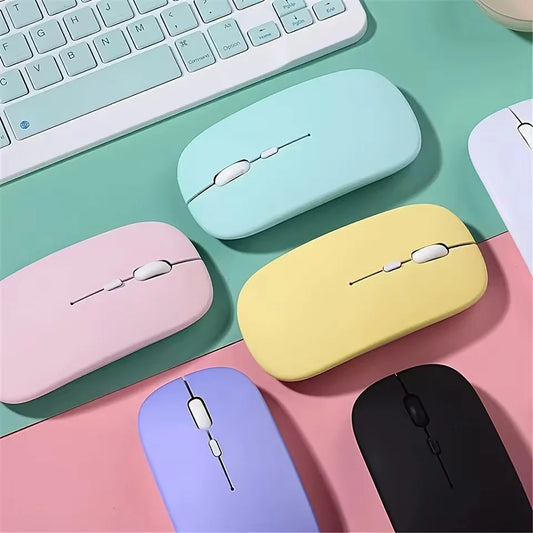 Wireless Bluetooth-compatible Mouse For iPad Samsung Huawei Android Windows Tablet Battery Mouse For Laptop Notebook Computer Peaceful Pleasures Health and Wellness