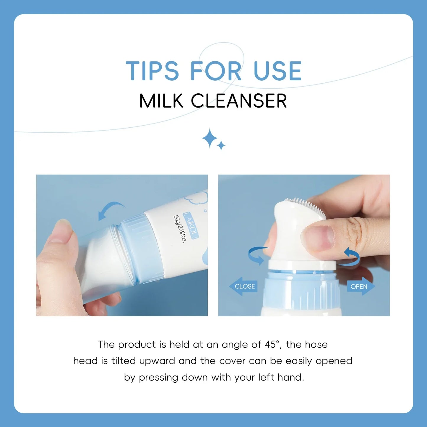 LAIKOU Milk Amino Acid Foaming Cleanser – All Skin 80g