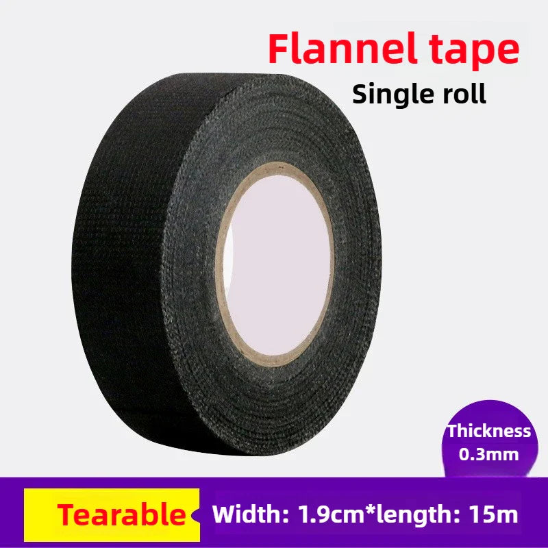 25mm x 15M Automotive Flannel Wiring Harness Tape Anti-Rattle
