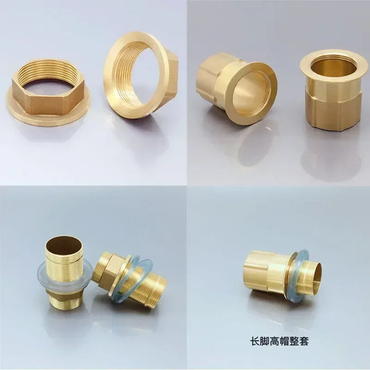 Brass Faucet Base Nut & Pipe Connector – Kitchen & Bathroom Faucet Replacement Part Oasis Select