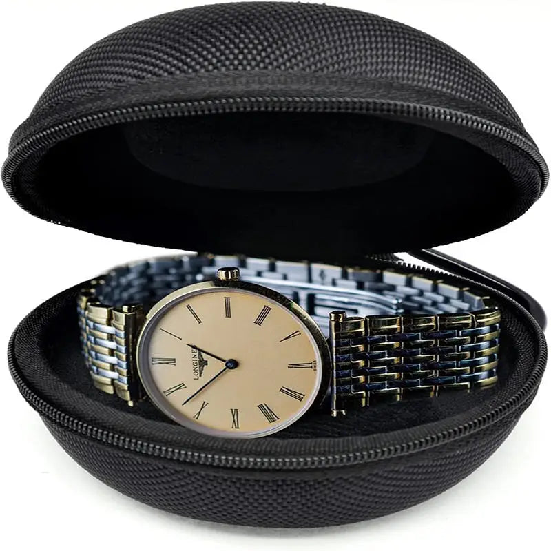 Portable Multipurpose Watch Bracelet Storage Pouch Shockproof Travel Carrying Box Wear-resistant Wristwatch Organiser Box Peaceful Pleasures Health and Wellness