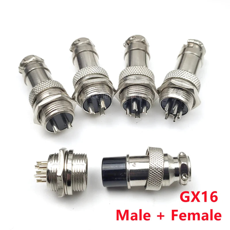 GX16 GX12 GX20 2P/3/4/5/6/7/8 Pin Female Male Air Aviation Connector Power Cable Electrical Plug Socket Peaceful Pleasures Health and Wellness