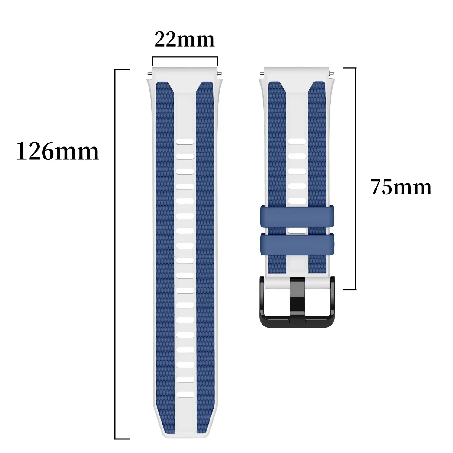 22mm Silicone Watch Band for Huawei Watch GT 6 5 4 3 2 Pro Peaceful Pleasures Health and Wellness