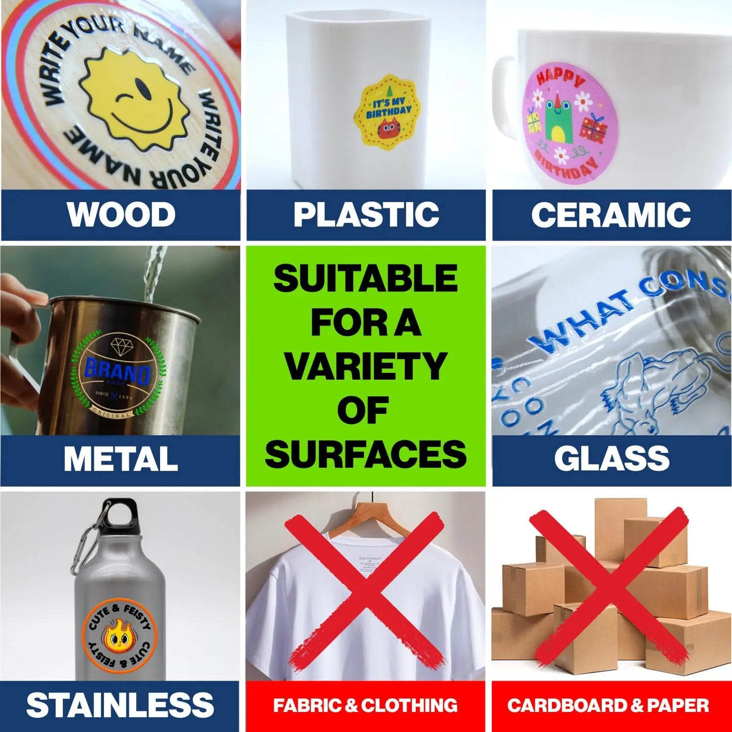 30PCS Custom UV DTF Transfer Stickers | 3D Crystal Logo Labels