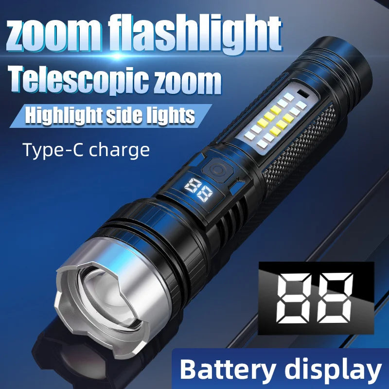 POCKETMAN 3800LM LED Flashlight | 5 Modes USB-C Rechargeable