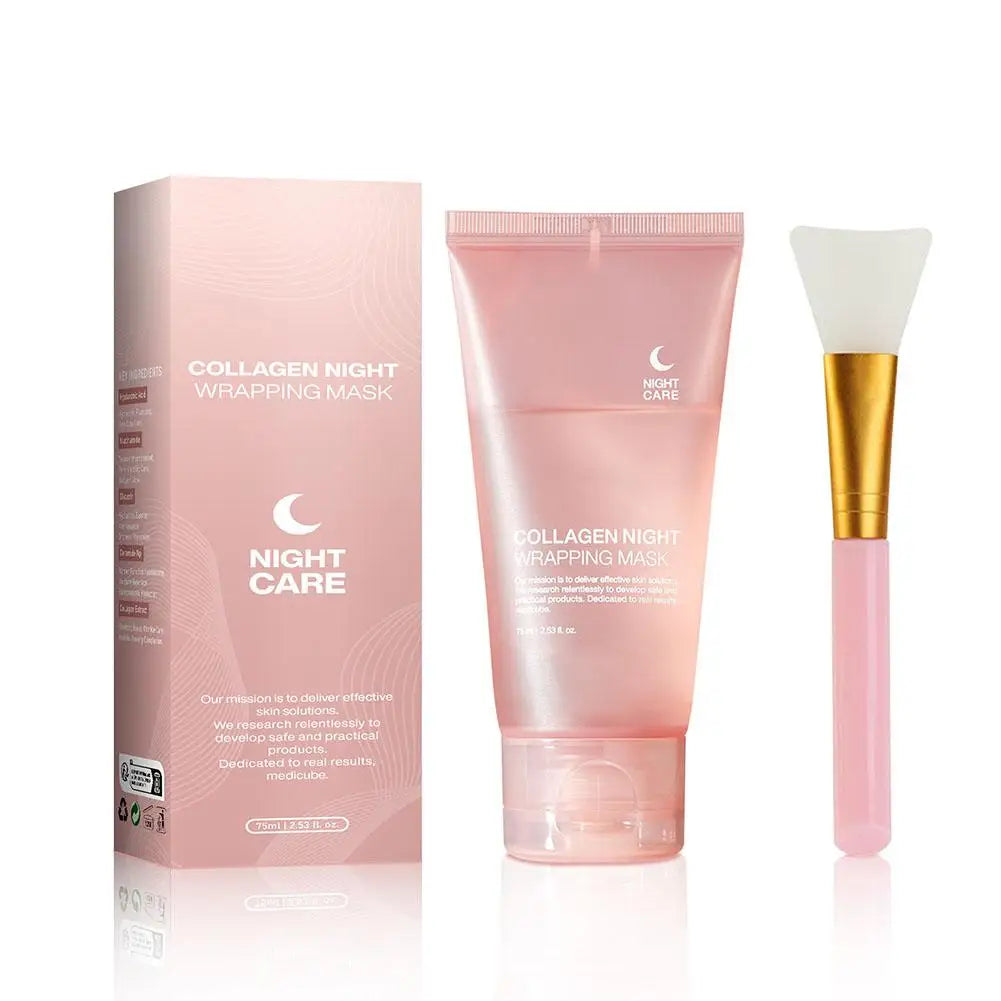 Hydrolyzed Collagen Overnight Facial Mask – 75g Skin Care Peaceful Pleasures Health and Wellness A
