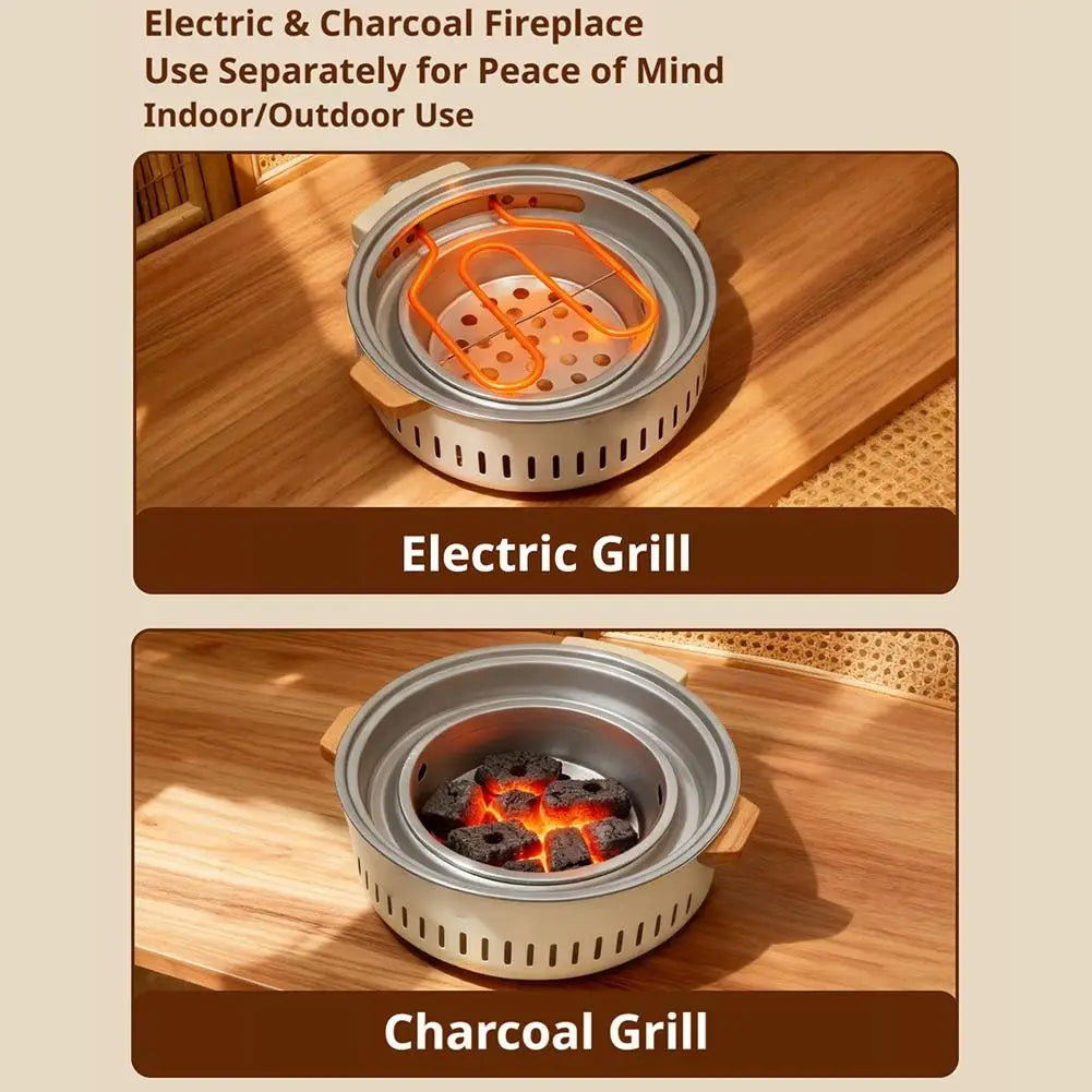 2026 New Electric Carbon Dual Use Tea Stove Set Home Barbecue Grill Full Kit Indoor Outdoor Tea Cooking Heating Cookware Peaceful Pleasures Health and Wellness