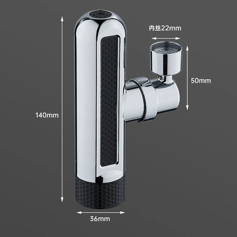 720° Rotating Kitchen Faucet 6 Modes Waterfall Spout Splash-Proof Universal Aerator Multi-Function Faucet Nozzle Extender Peaceful Pleasures Health and Wellness