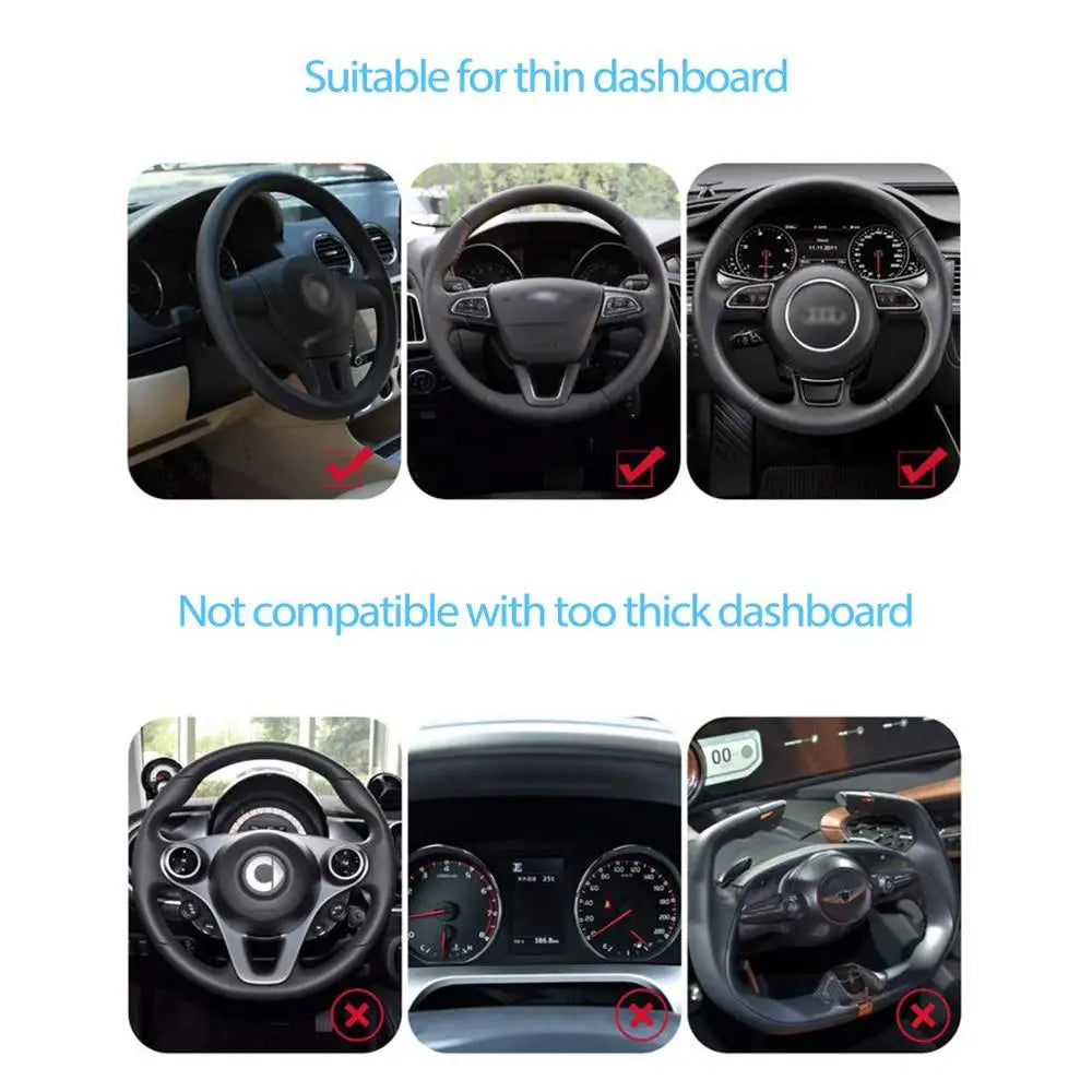 Universal Car Dashboard Phone Holder – GPS Navigation Clip Mount