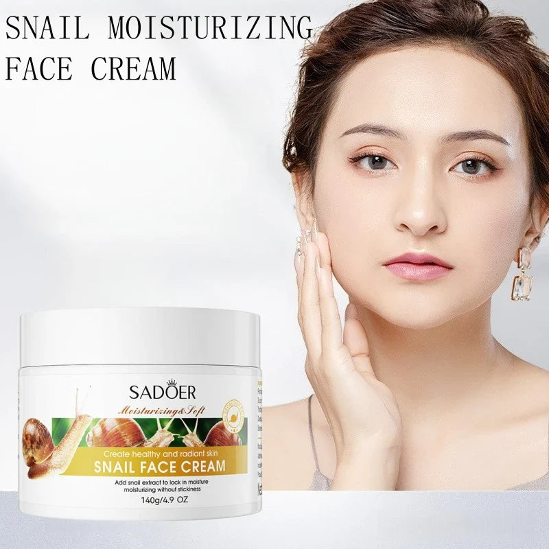 SADOER 140g Snail Moisturizing Cream – Hydrates & Firms