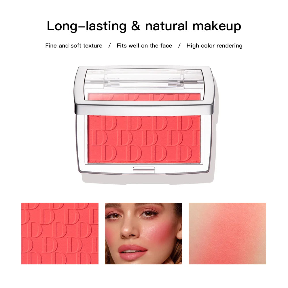 Matte Natural Cheek Tint Blush Palette Face Contouring Face Blusher Single Waterproof Matte Peach Rouge Contour Shadow Palette M Peaceful Pleasures Health and Wellness
