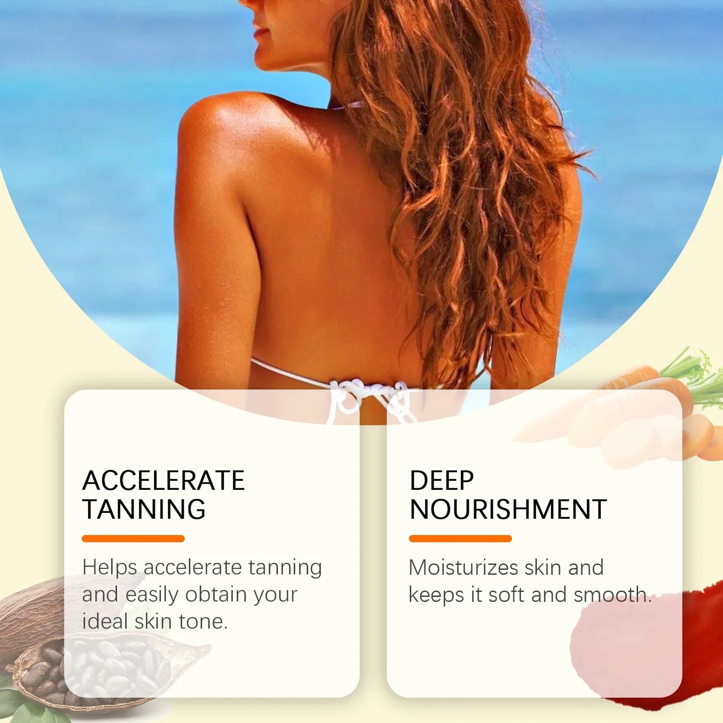 Sunless Self Tanning Gel – Natural Bronzer & Moisturizer 150g Peaceful Pleasures Health and Wellness