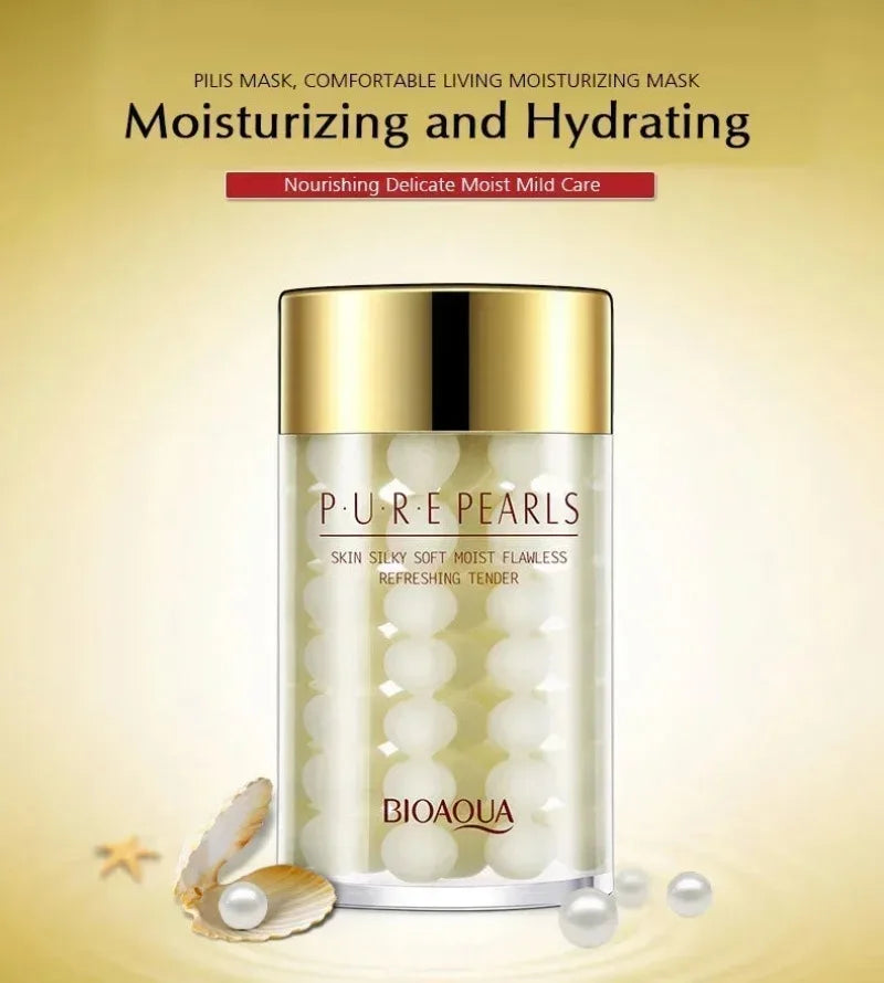 BIOAQUA Pure Pearl Face Cream Moisturizing Skin Firming Hydrating Facial Cream Beauty Health Skin Care Peaceful Pleasures Health and Wellness