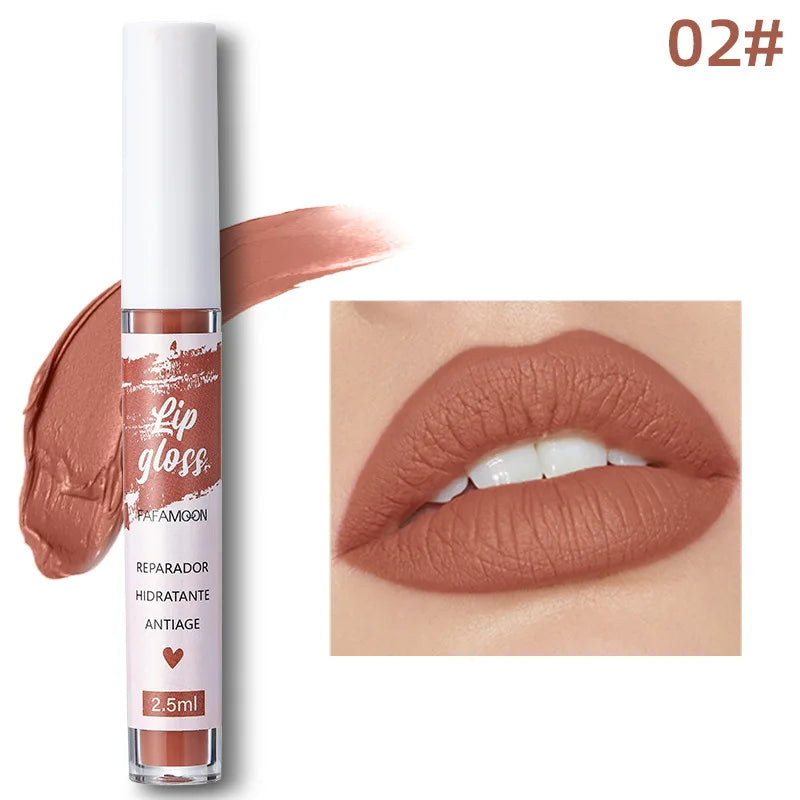 Korean Matte Liquid Lipstick – Waterproof Long-Lasting Lip Glaze