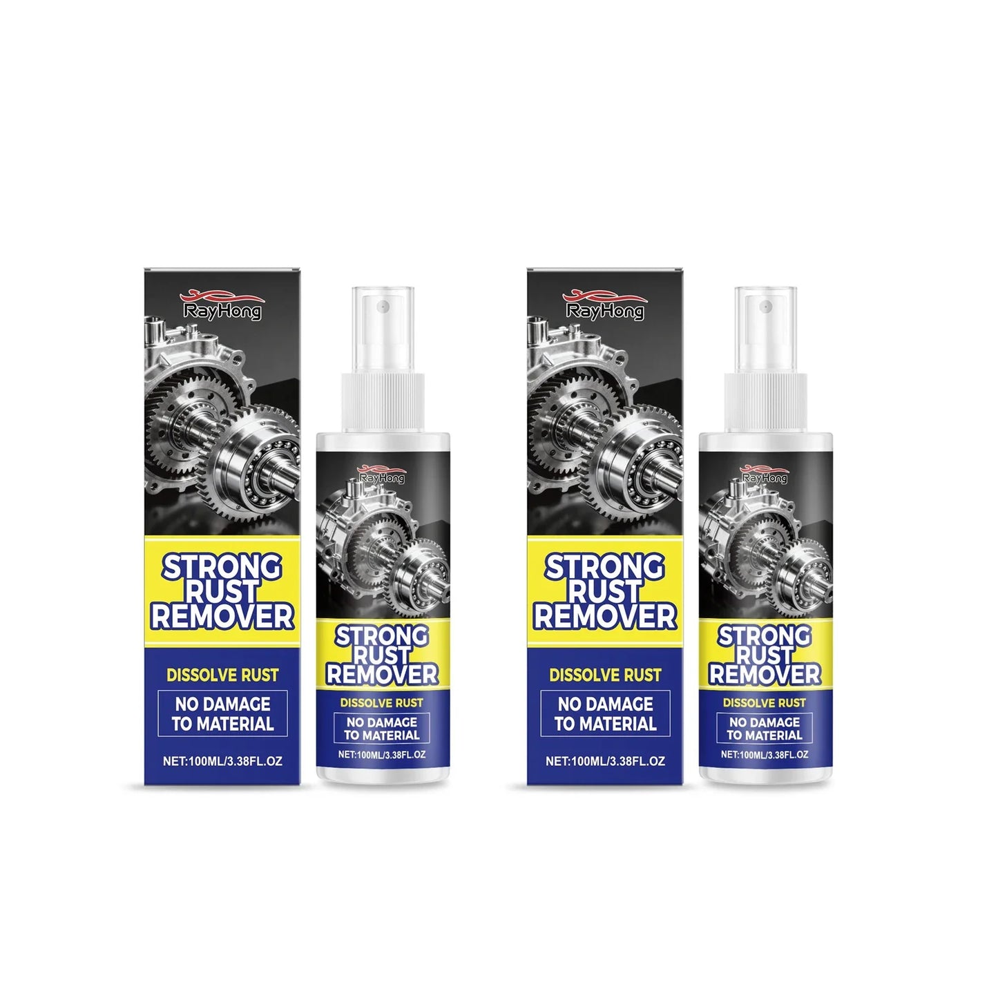 RayHong Car Rust Remover Spray – Chrome & Metal Cleaner 100ml