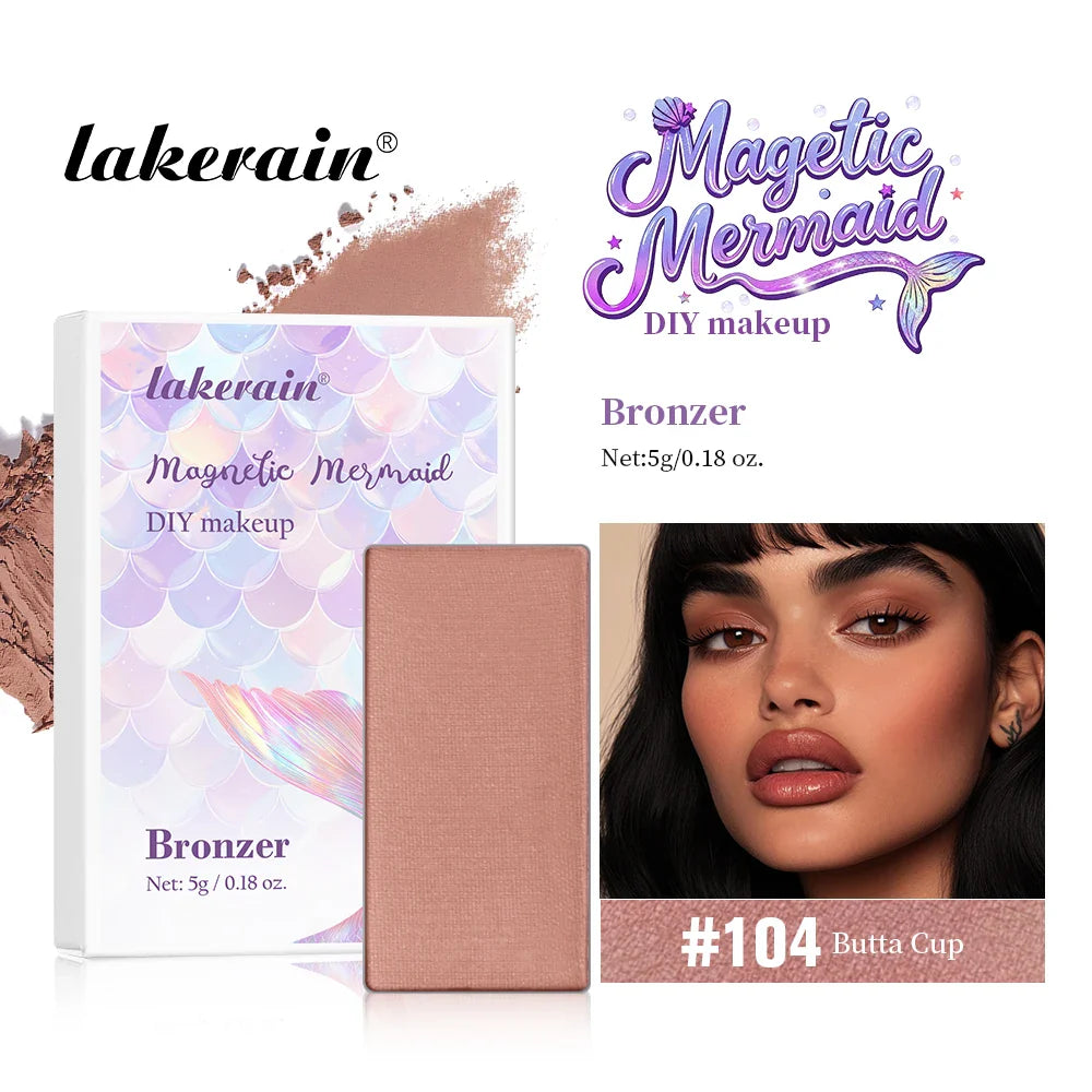 Lakerain Magnetic Mermaid DIY Eyeshadow Palette – 16 Shades