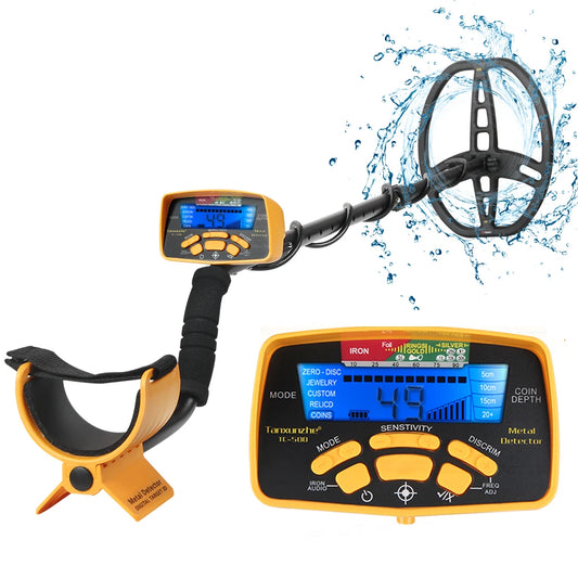 Tanxunzhe TC-500 Metal Detector 100CM Waterproof Underground Professional Gold Detector for Adults Treasure Finder Pinpointing Peaceful Pleasures Health and Wellness