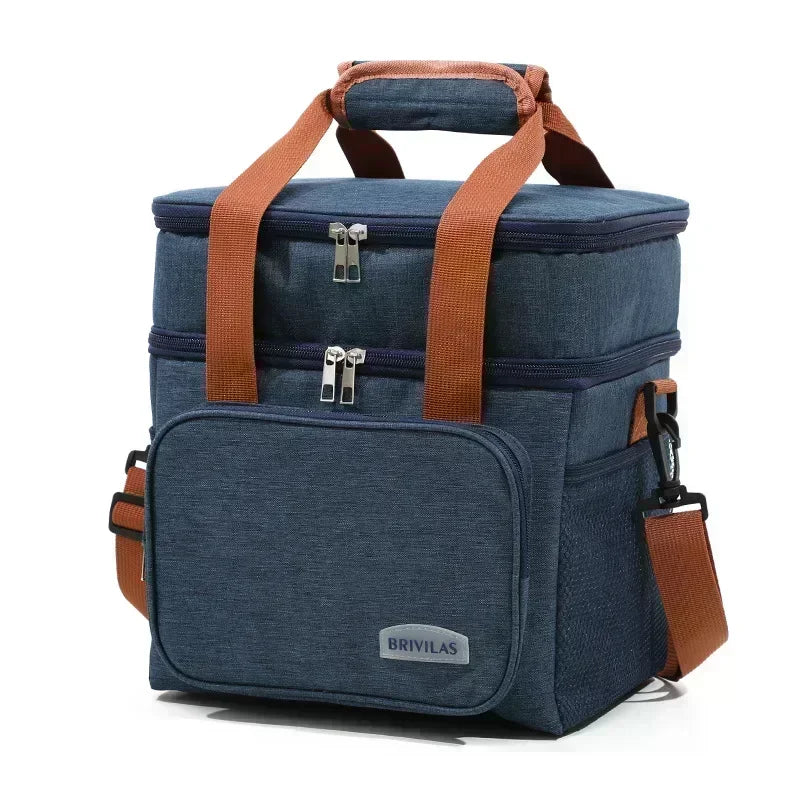 Extra Thick Insulated Lunch Bag | Double Layer Cooler Tote