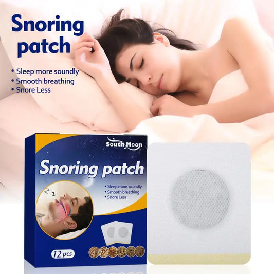 12Pcs Anti-Snoring Patches Acupoint Prevent Snoring Fatigue Night Sleep Quiet Nose Strips Peaceful Pleasures Health and Wellness Default Title