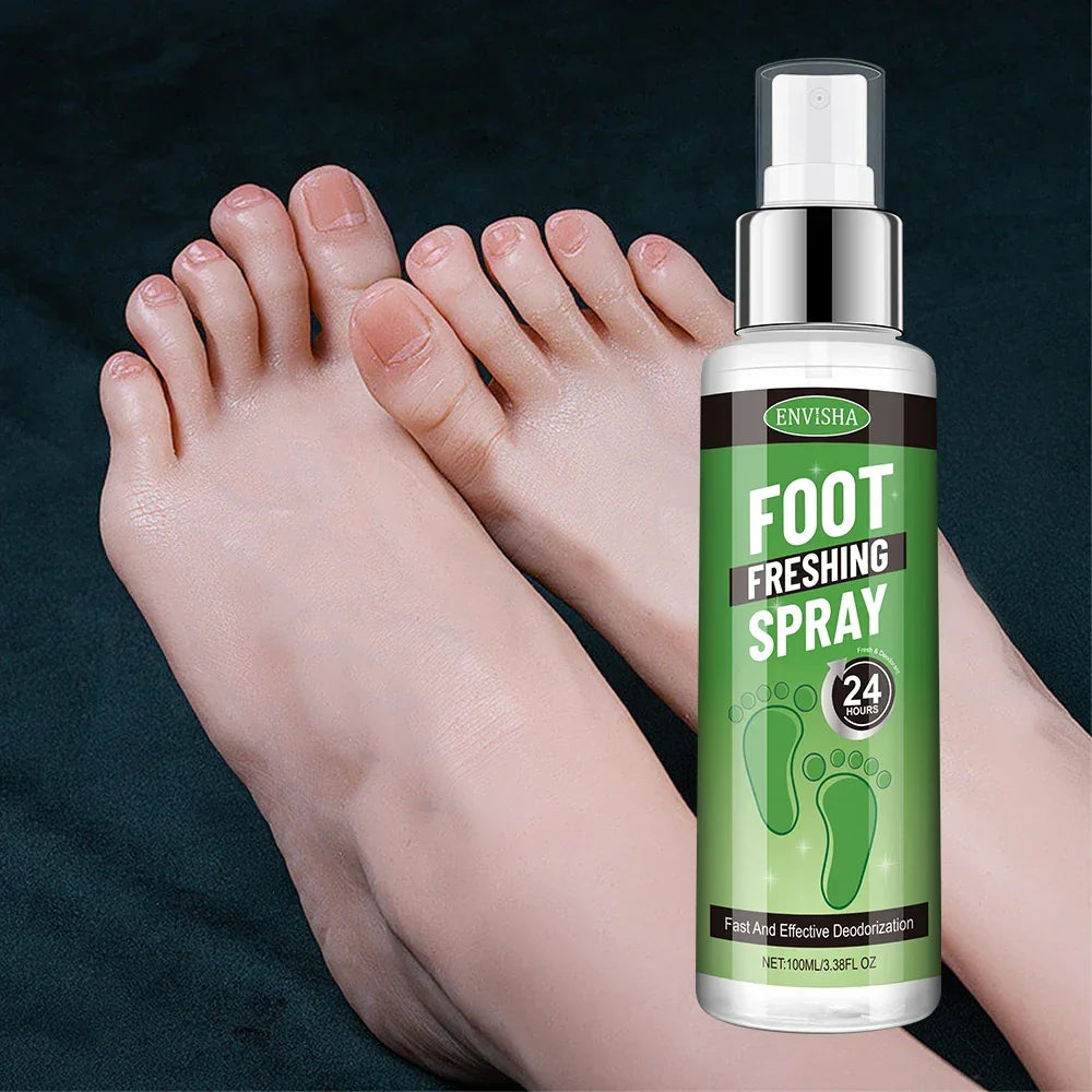 ENVISHA Foot Care Refreshing Spray – Odor Control & Moisture Relief 100ml Foot Care Peaceful Pleasures Health and Wellness