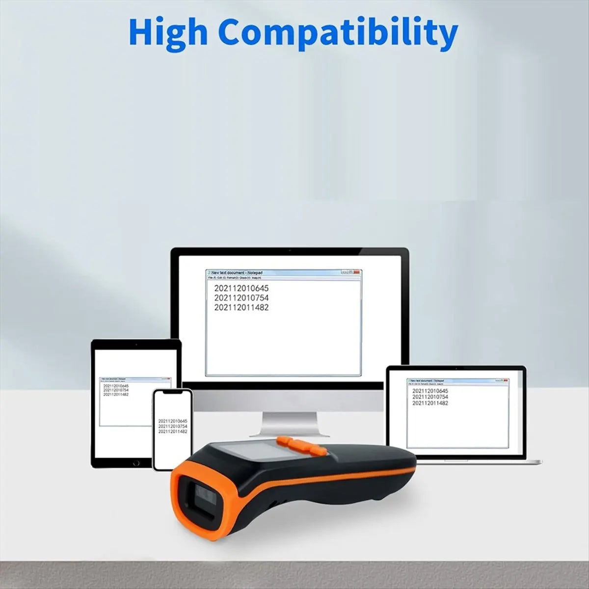 Wireless 2D Bluetooth Barcode Scanner – QR & Inventory Reader Peaceful Pleasures Health and Wellness NONE