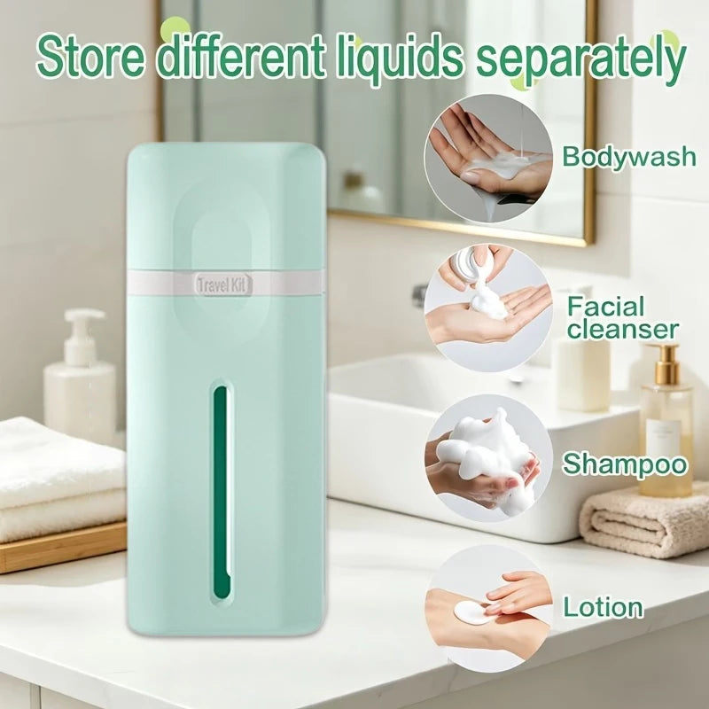 4-in-1 Leakproof Refillable Travel Dispenser Bottle Set